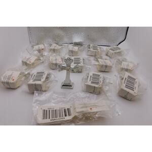 Cross Birthday/ Shower Place Card/Picture Holder Silver  Kate Aspen Set 17 New